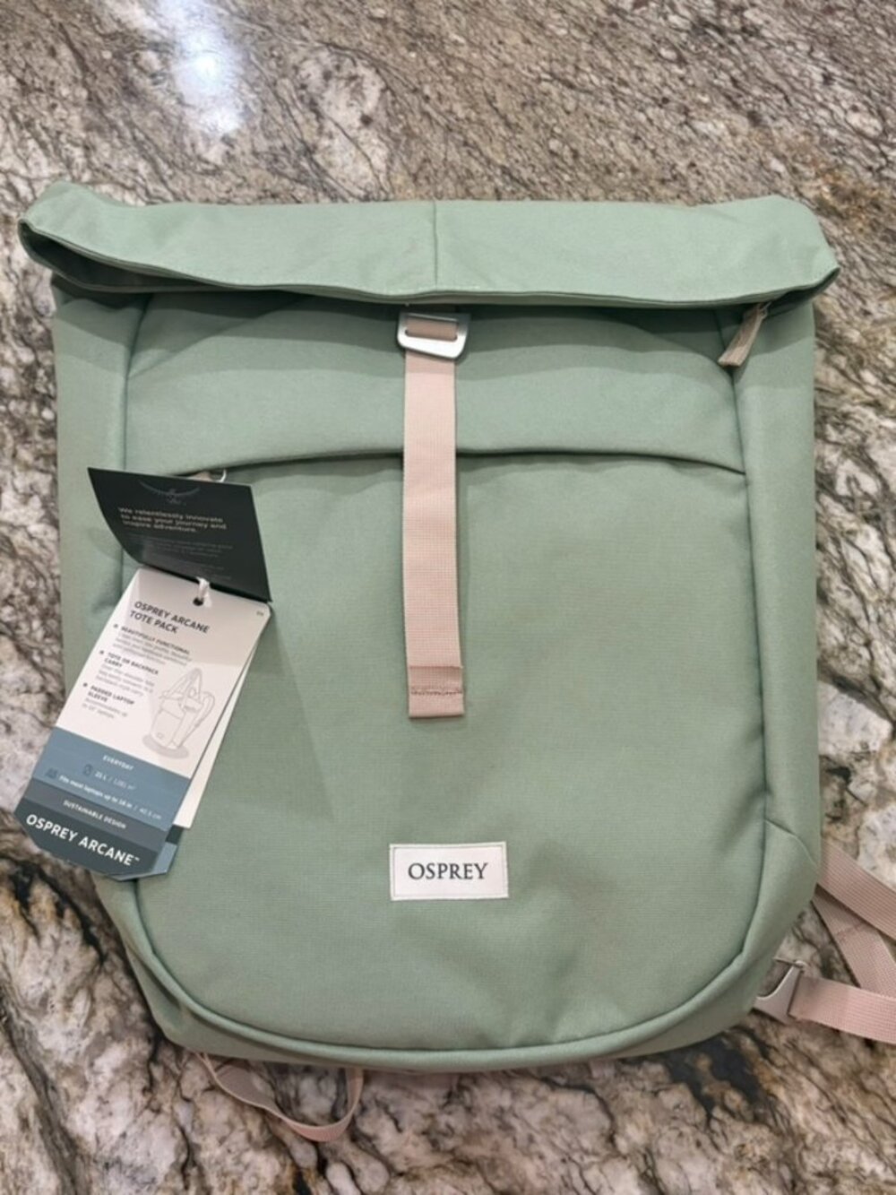NWT Osprey Arcane Tote Pack in Botanica Heather